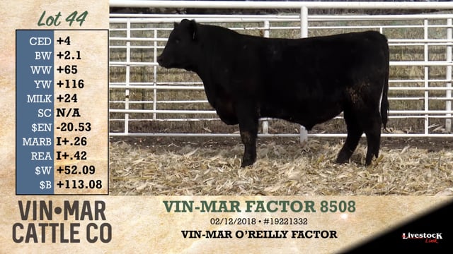 Lot #44 - VIN-MAR FACTOR 8508