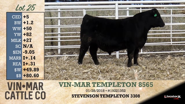 Lot #25 - VIN-MAR TEMPLETON 8565