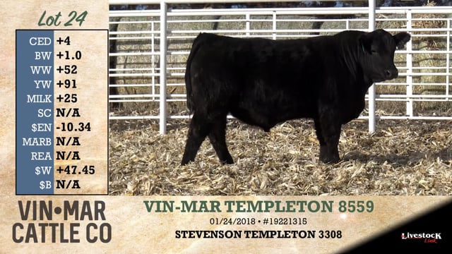 Lot #24 - VIN-MAR TEMPLETON 8559