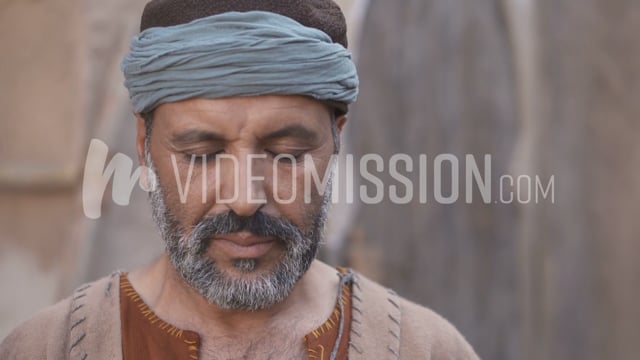 Close Up Of Man Praying