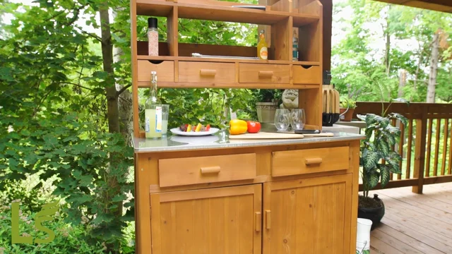 Leisure Season Outdoor Kitchen Prep Station