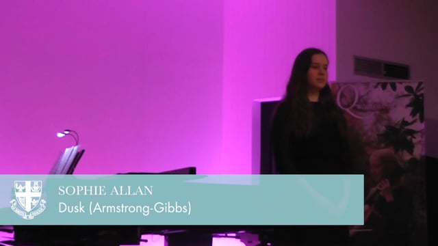 Gold Singing 2019: Sophie Allan - Dusk