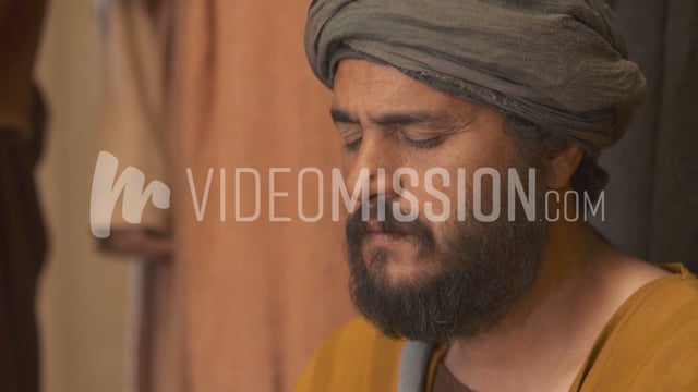 Man Praying Close Up