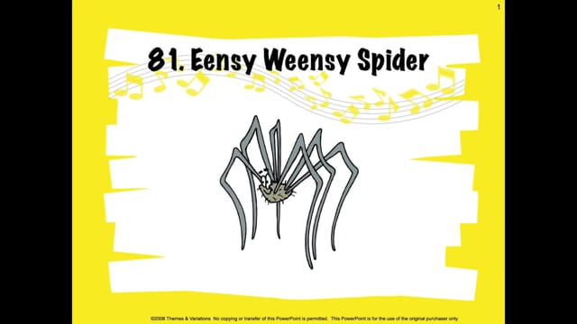 Eensy Weensy Spider Song Video Teaching Resources