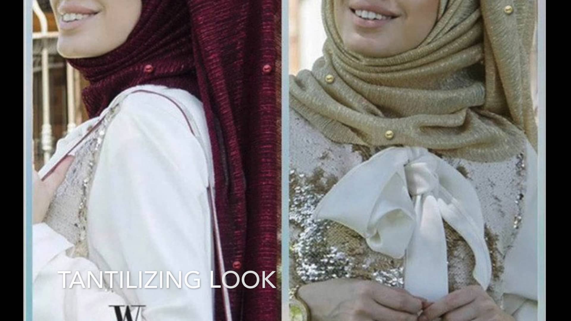 How to Wear Hijab in Modern Ways Lace Pashminas ( طرق حديثة لارتداء