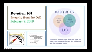 Integrity from the Odù