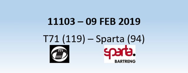 N1H 11103 T71 Dudelange (119) - Sparta Bertrange (94) 09/02/2019