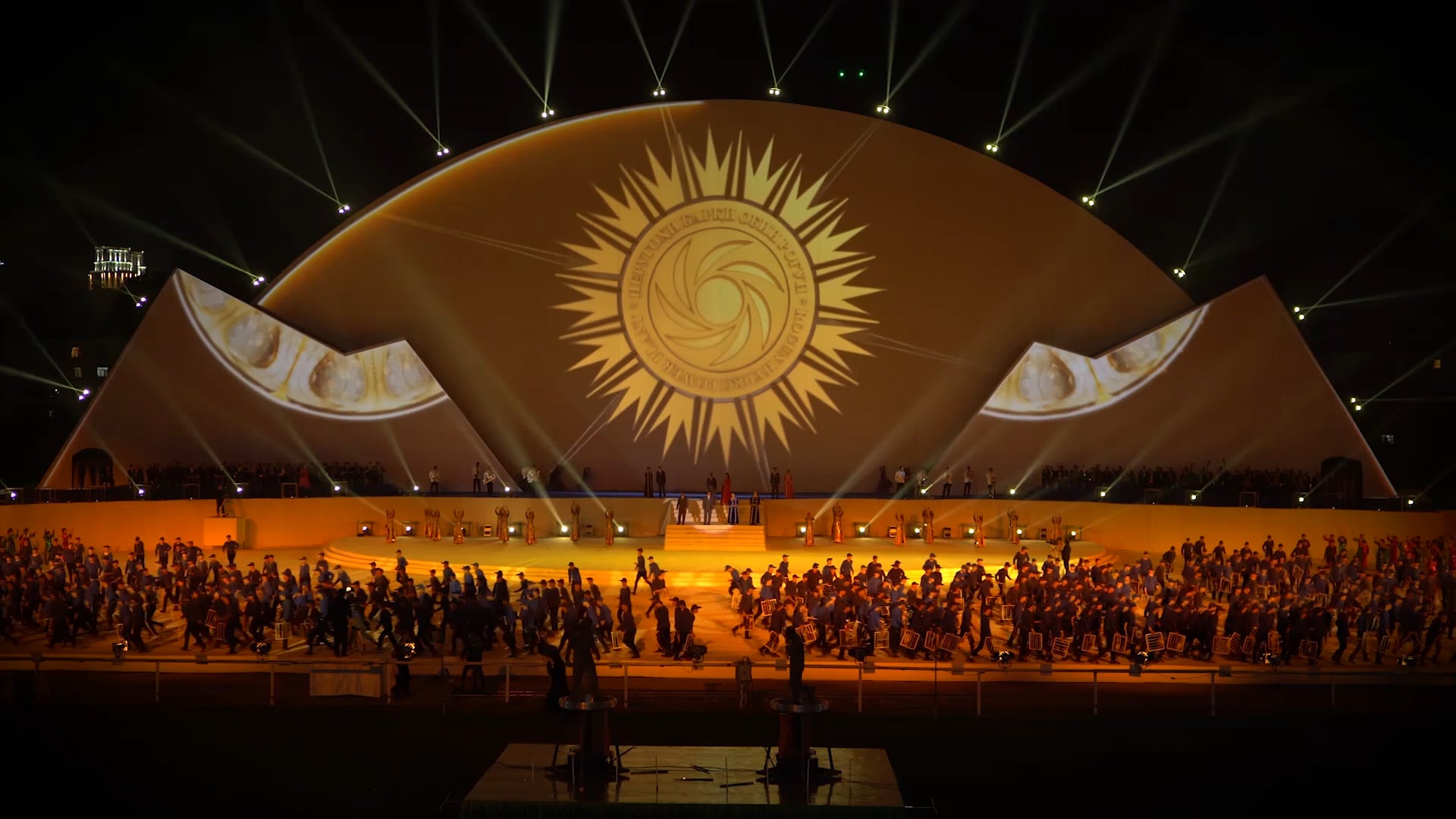 Tajikistan Hydroelectric Plant Opening Show