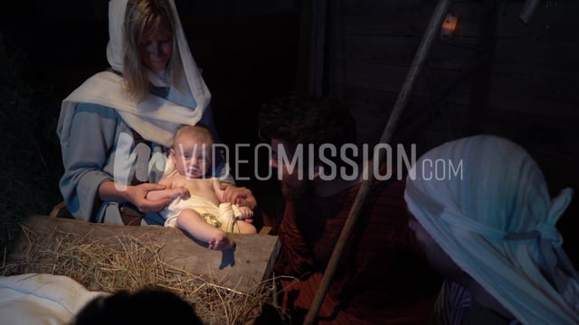 Jesus In The Manger Shepherds 06