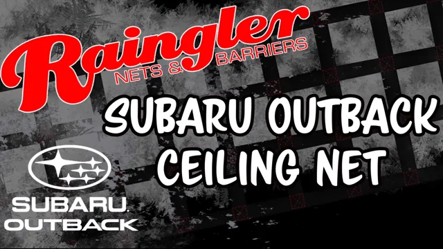 2015 - 2019 Subaru Outback 2nd Row Ceiling Attic Net – Raingler