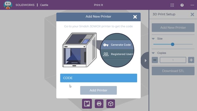 3D print a Shape It creation using Print It