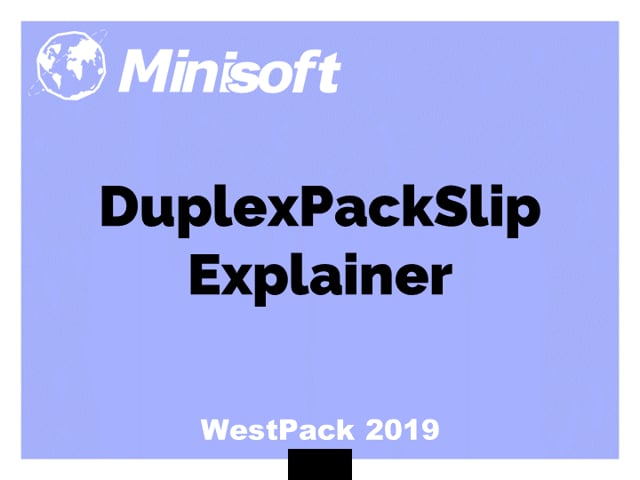 DuplexPackSlip Label Explained
