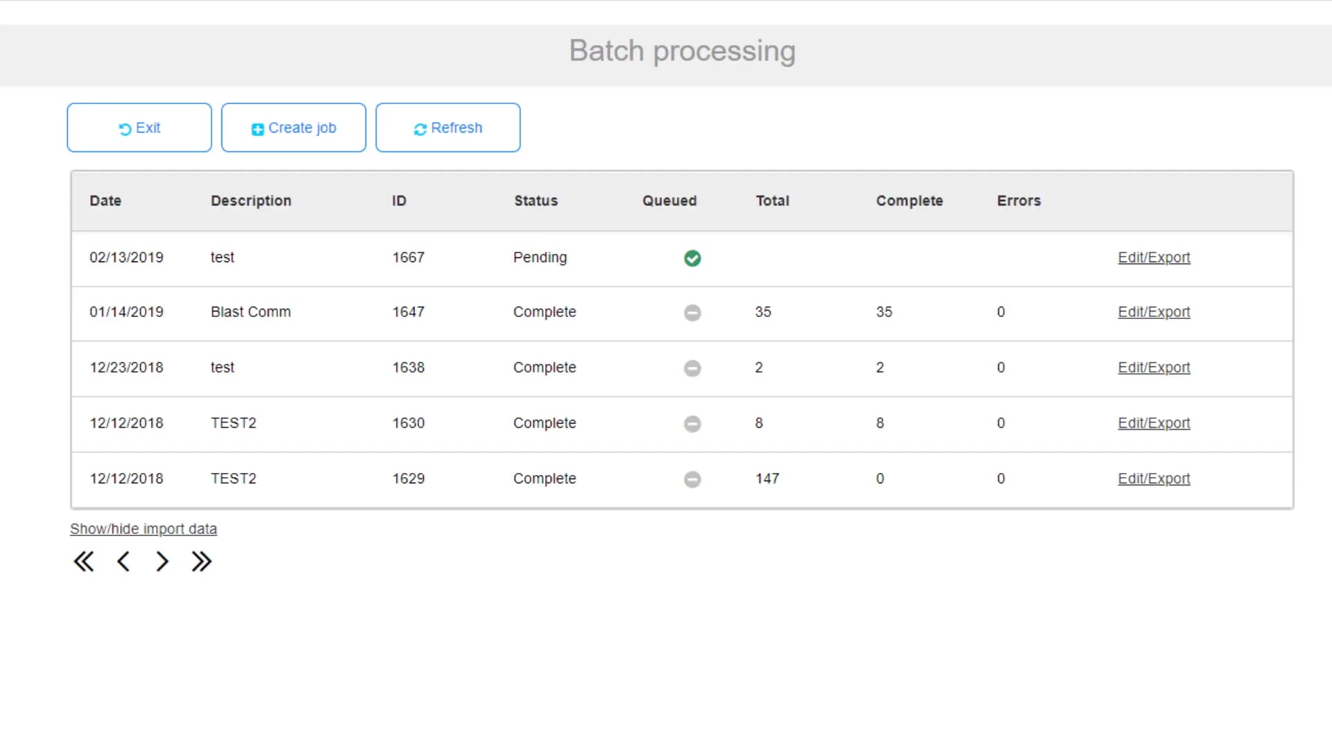 Batch Processing