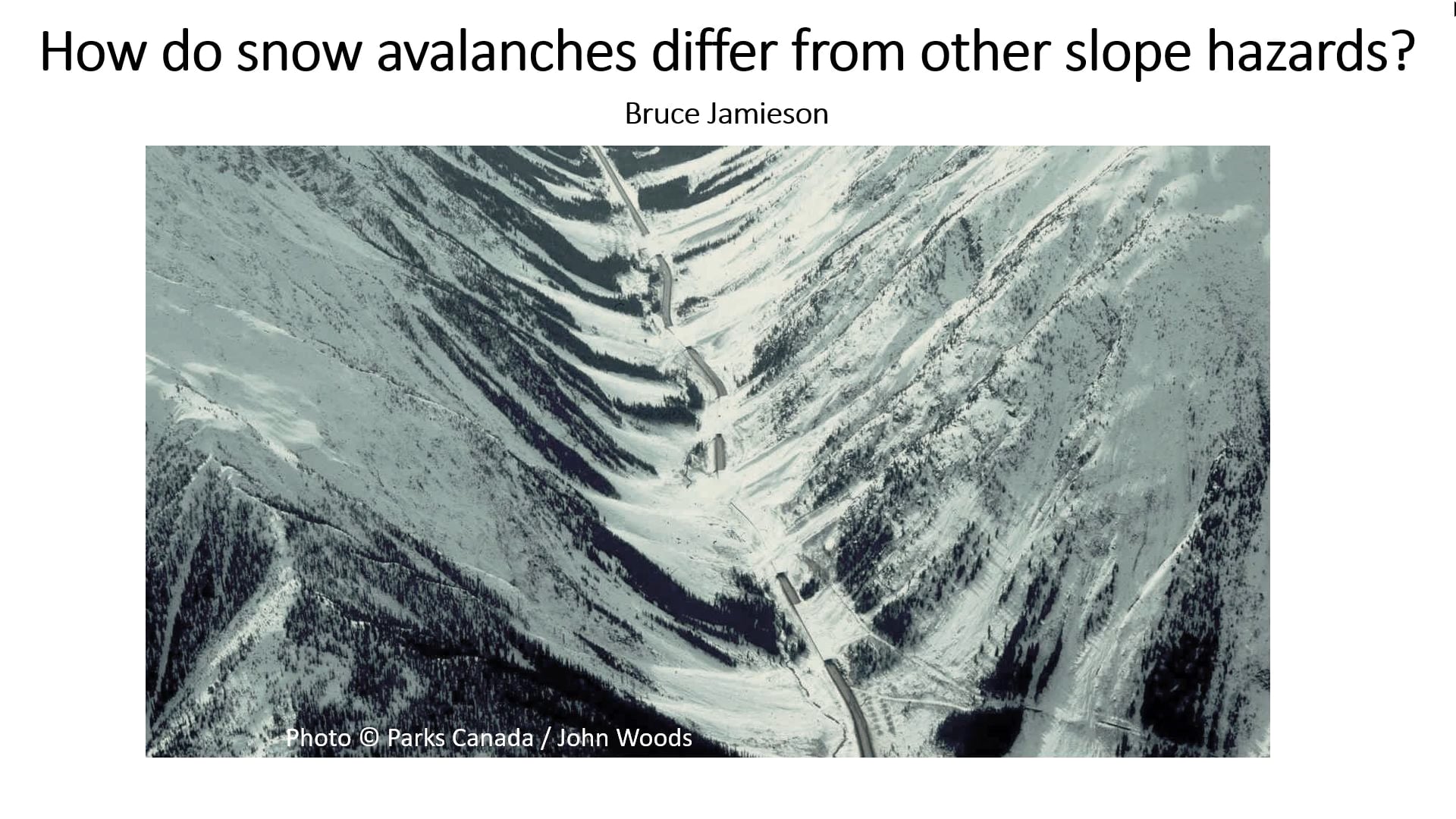 How do snow avalanches differ from other slope hazards?