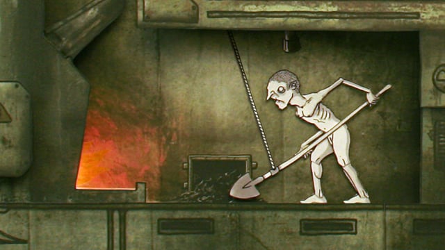 rouages - cut out animation