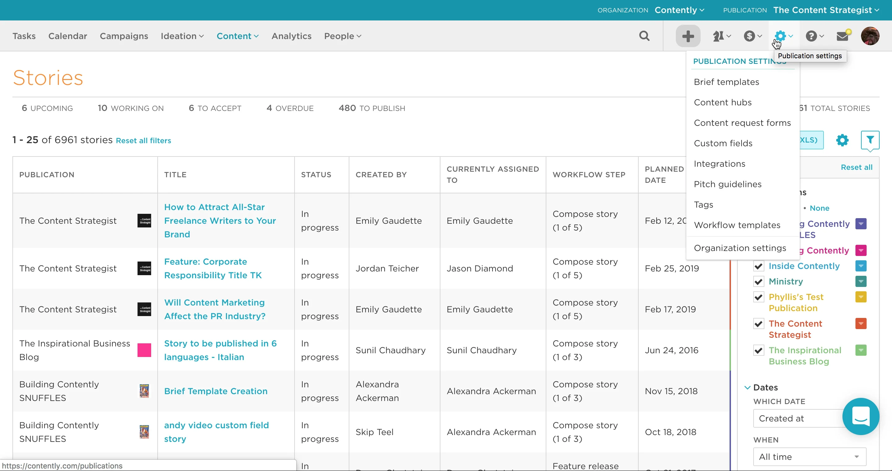 Contently's New Navigation Bar on Vimeo
