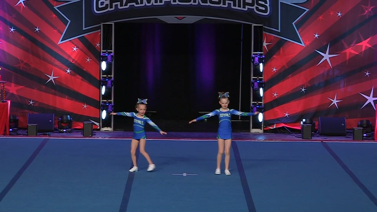 CheerStrike Royals Aurora & Ryleigh - Tiny Duo 1 on Vimeo
