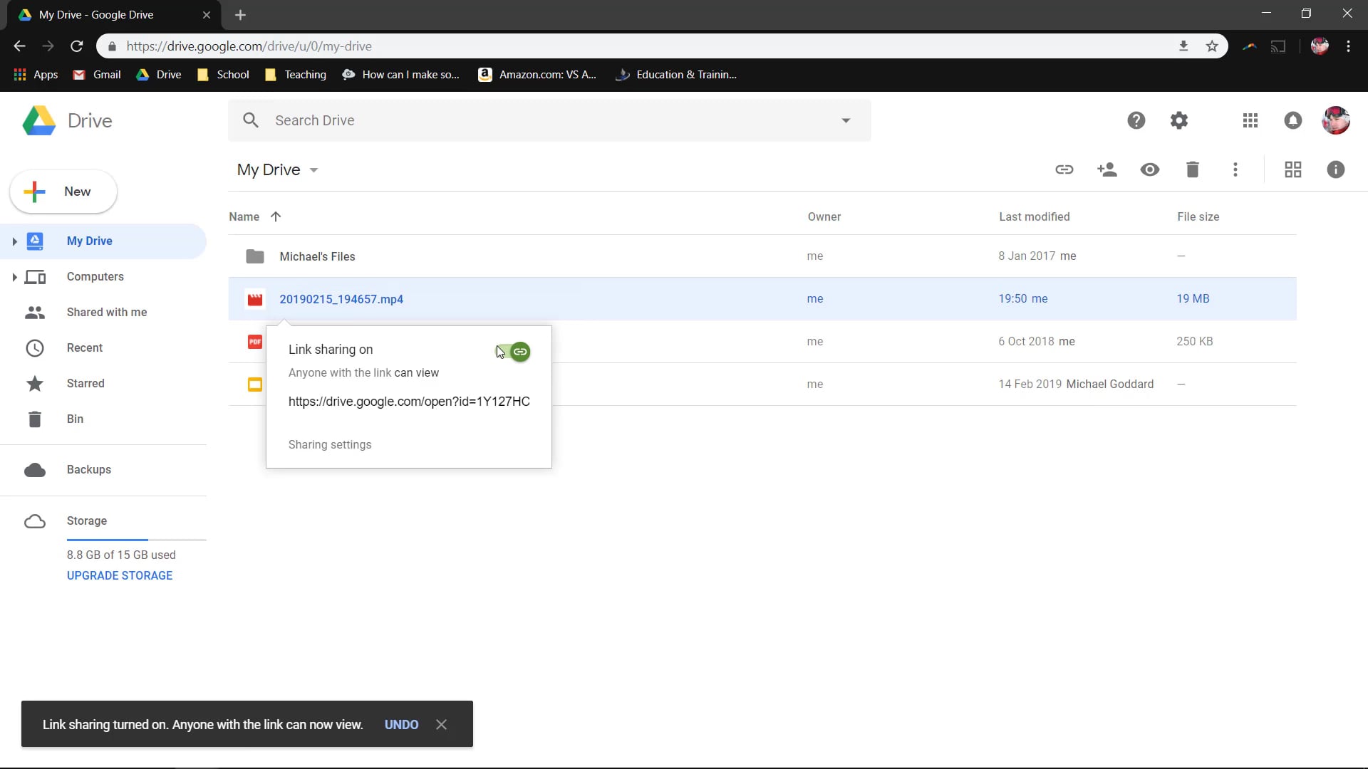 How To Create A Link To A File In Google Drive On Vimeo