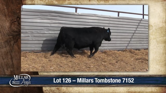 Lot #126 - MILLARS TOMBSTONE 7152