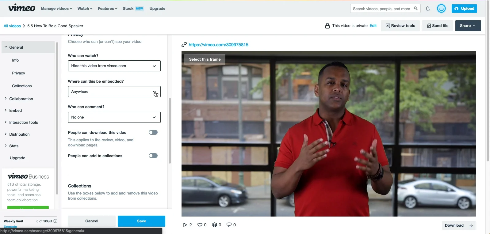 How to Edit Videos in Vimeo on Vimeo