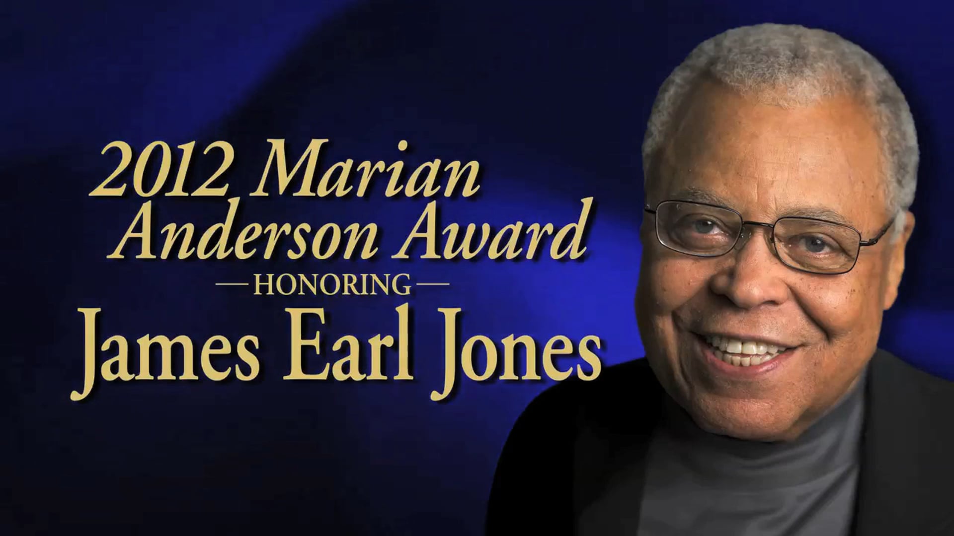 2012 Marian Anderson Award - James Earl Jones - Bio Package