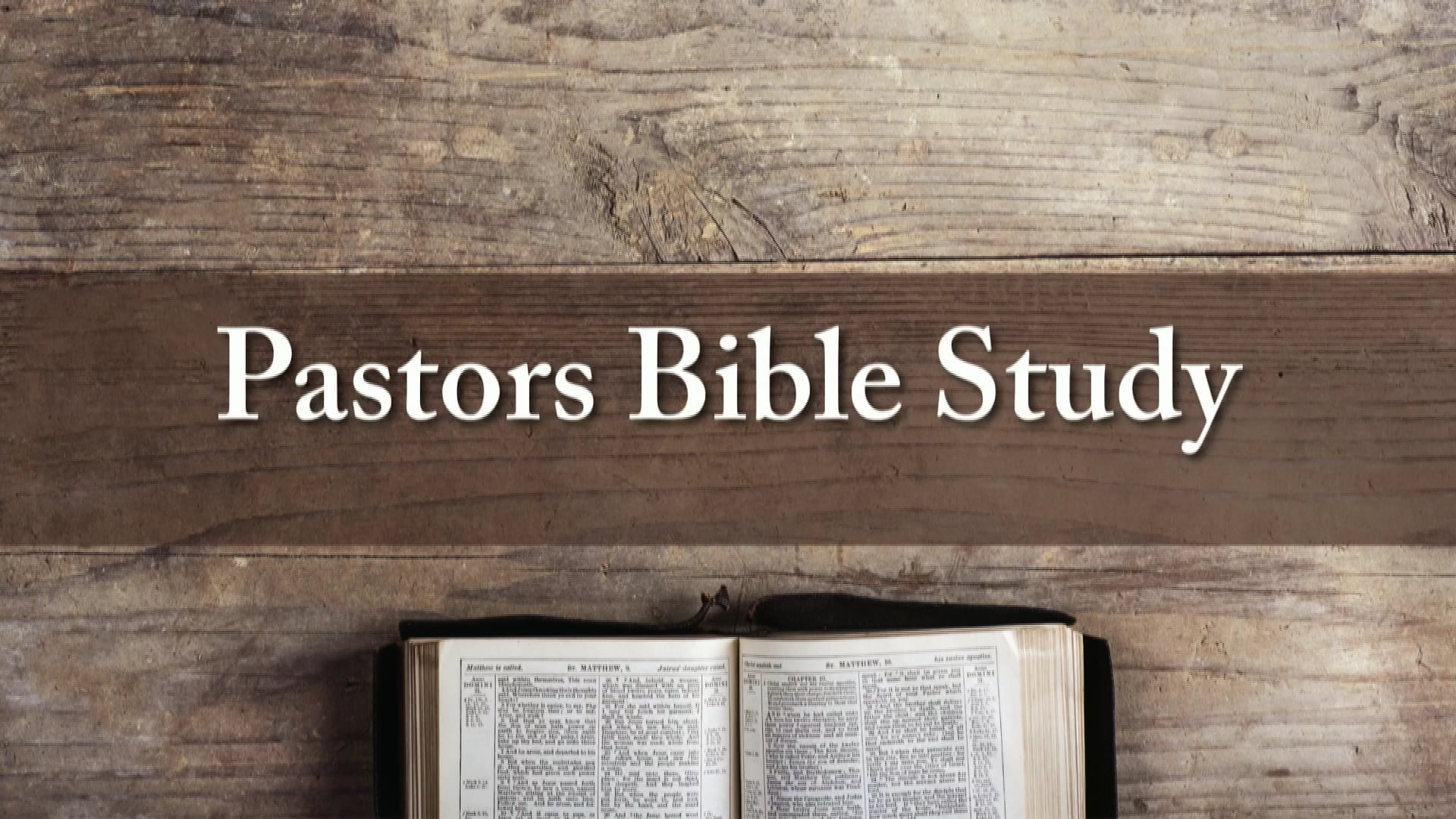 Pastor's Bible Study - February 20th On Vimeo