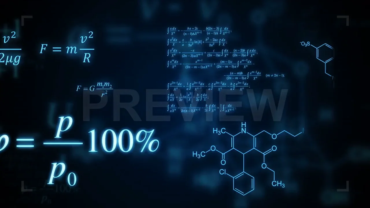 Chemistry Formulas Animation Stock Motion Graphics on Vimeo