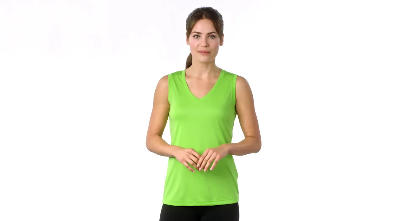 Sport-Tek Ladies Sleeveless PosiCharge Competitor™ V-Neck Tee