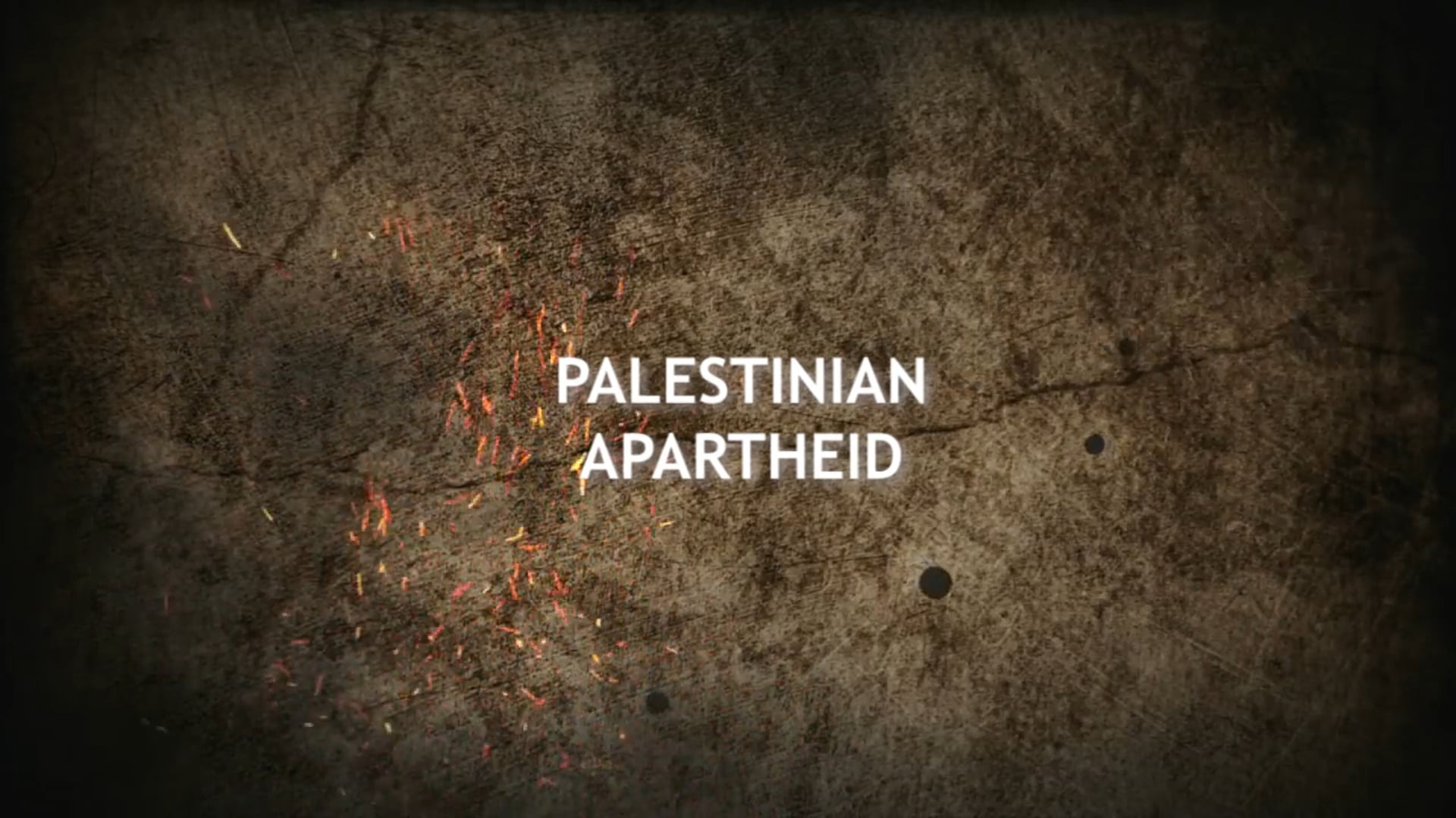 PALESTINIAN APARTHEID