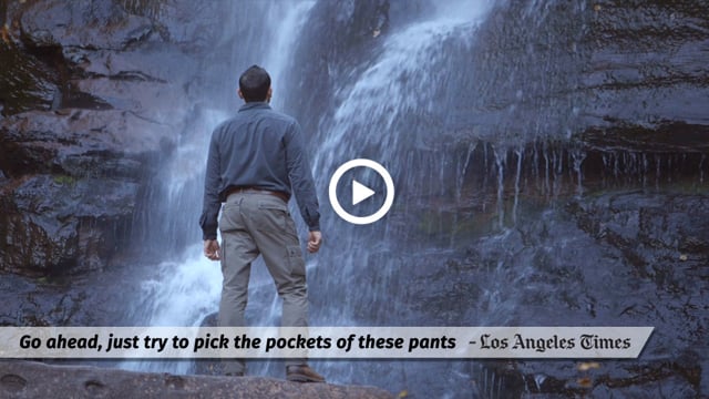 Pick-Pocket Proof® Adventure Travel Pants // Green (32W x 30L) video thumbnail