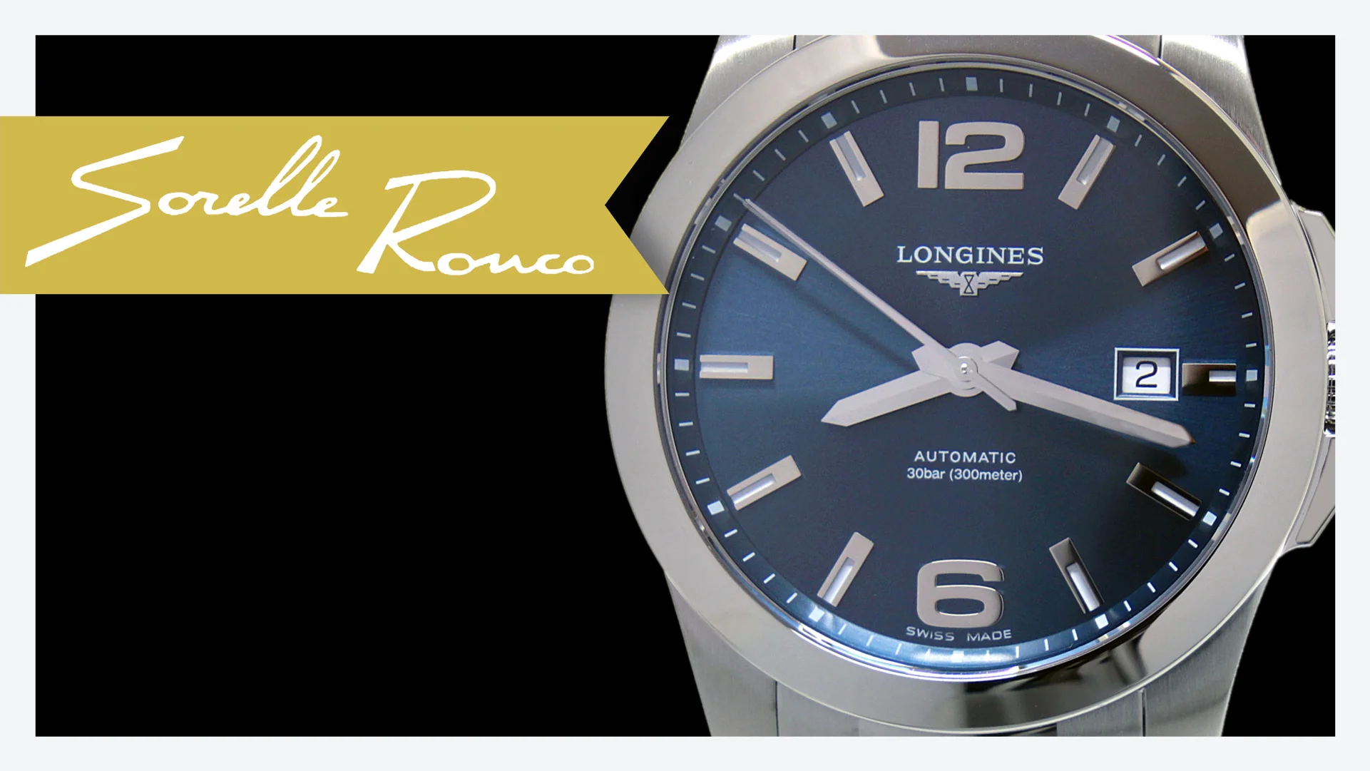 Longines conquest blue online dial automatic