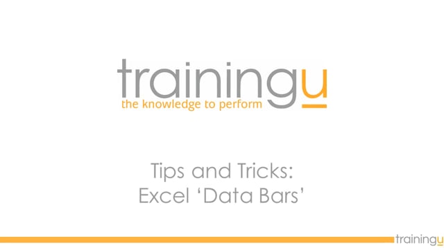Excel Tip – Data Bars