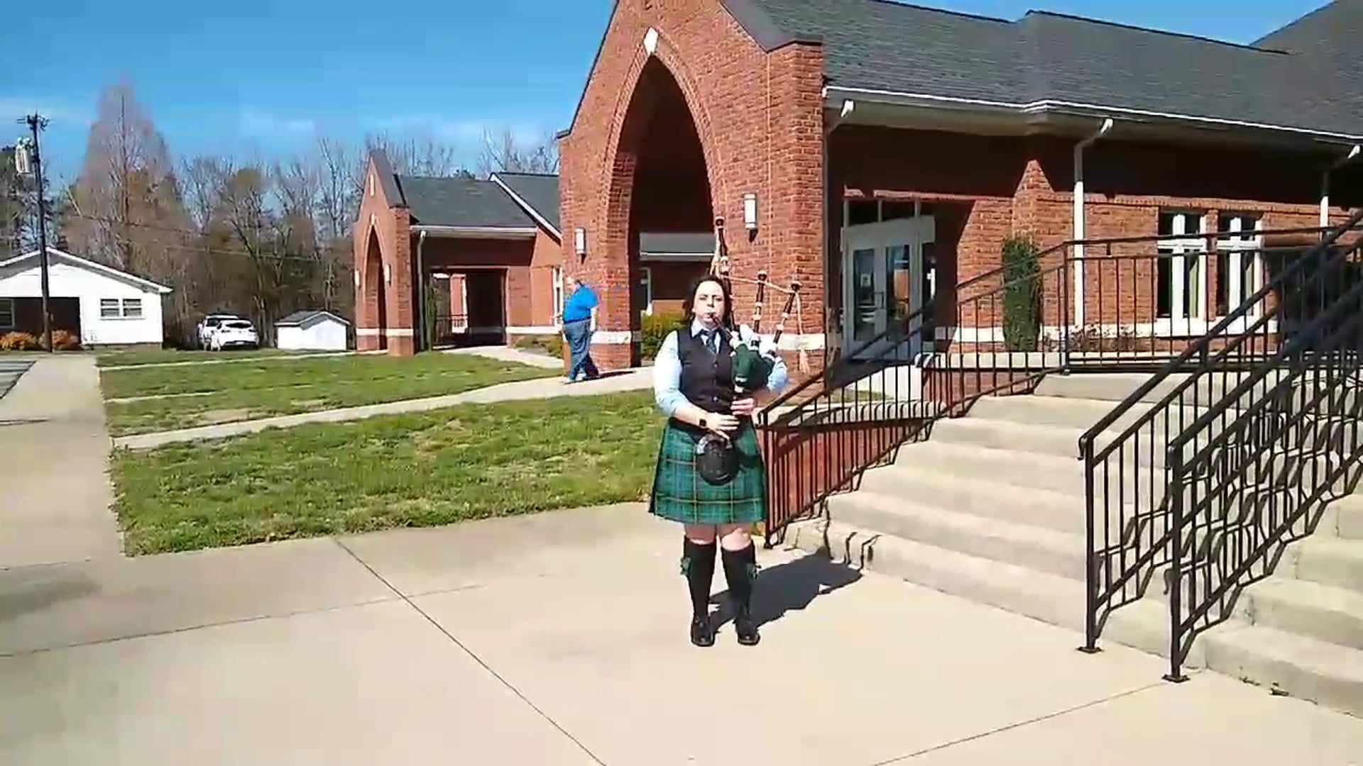 Promotional video thumbnail 1 for Charlotte Bagpiper Ally McKinnis