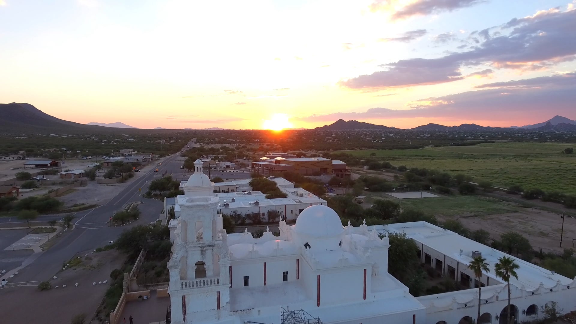 Mission San Xavier del Bac (STOCK FOOTAGE)