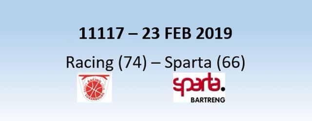 N1H 11117 Racing Luxembourg (74) - Sparta Bertrange (66) 23/02/2019