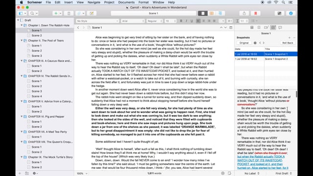 Using Snapshots To Keep Old Versions