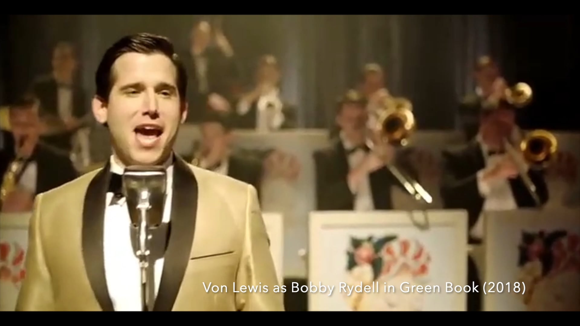 Von Lewis as Bobby Rydell in Green Book (Film) Segment Promo purposes only