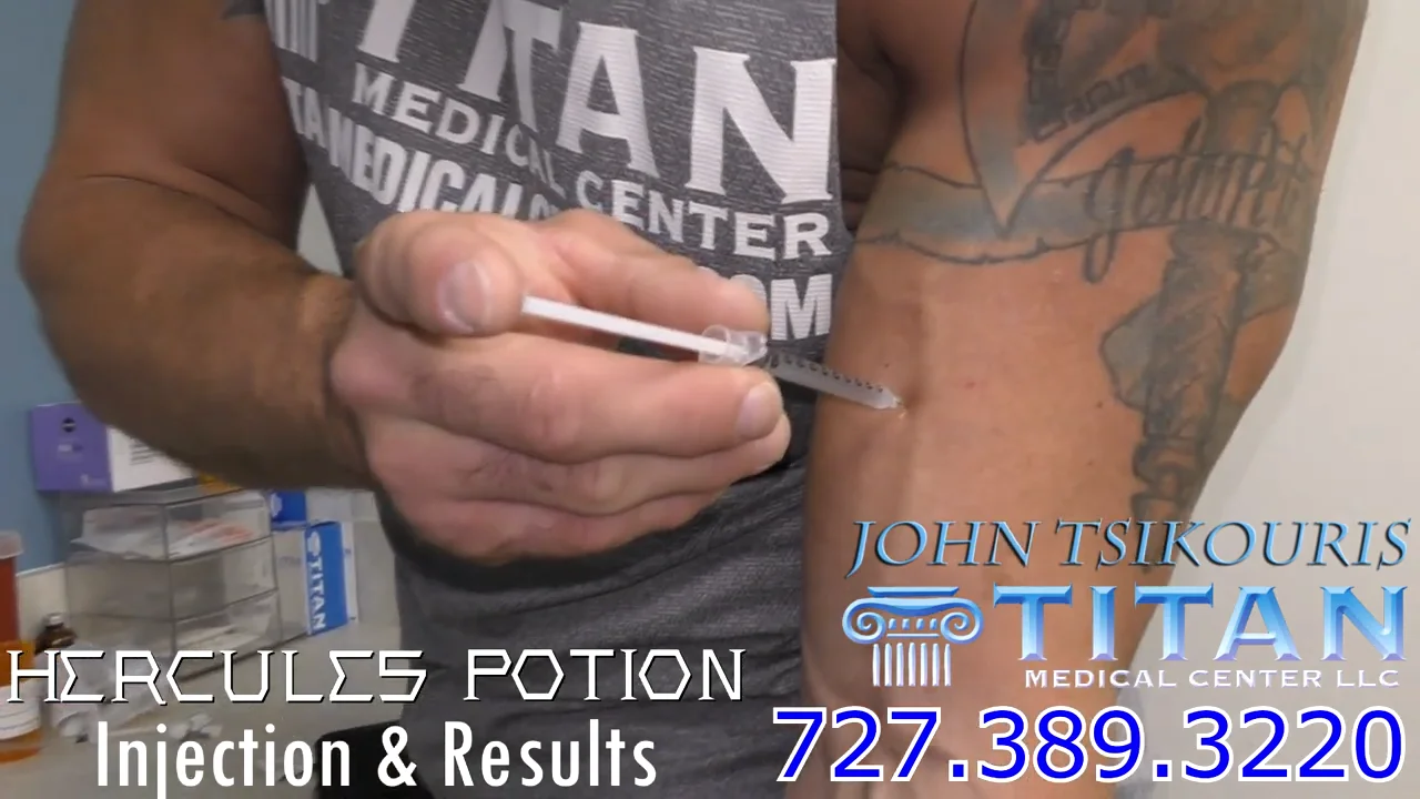 Titan Medical Center John instructs how to injection Hercules Potion