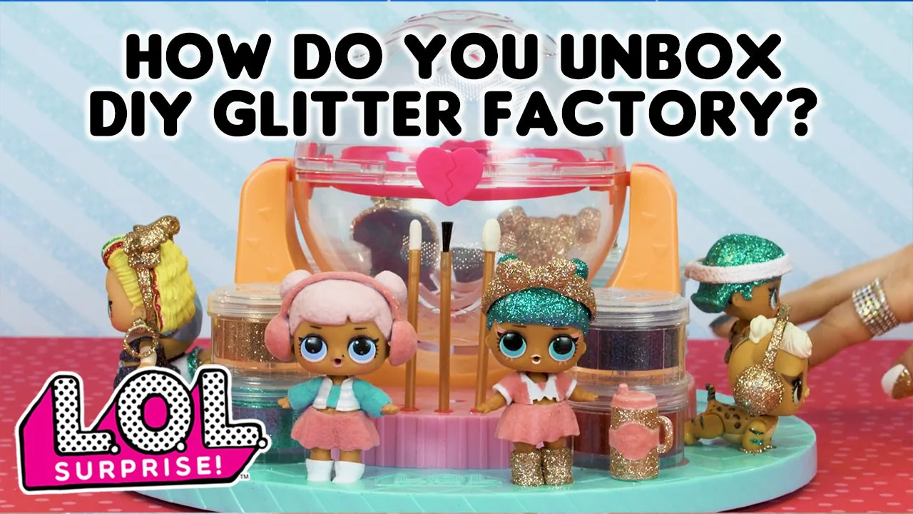 Lol surprise best sale diy glitter factory