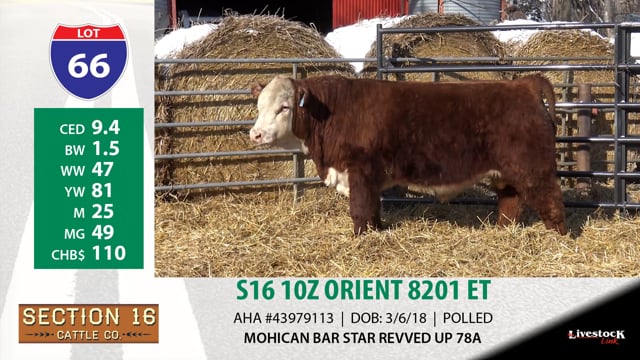 Lot #66 - S16 10Z ORIENT 8201 ET