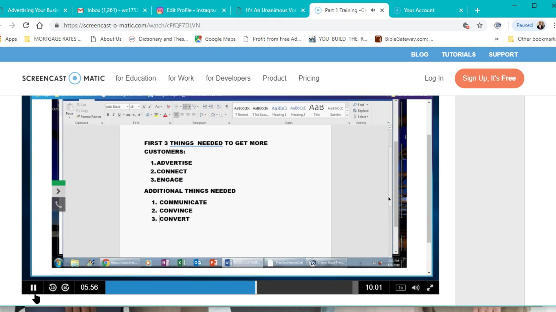 Webinar Example 2019