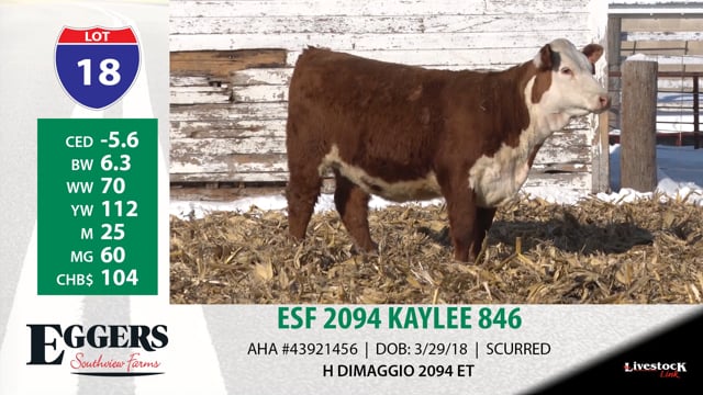 Lot #18 - ESF 2094 KAYLEE 846