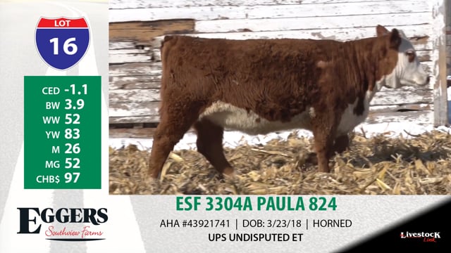 Lot #16 - ESF 3304A PAULA 824