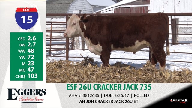 Lot #15 - ESF 26U CRACKER JACK 735
