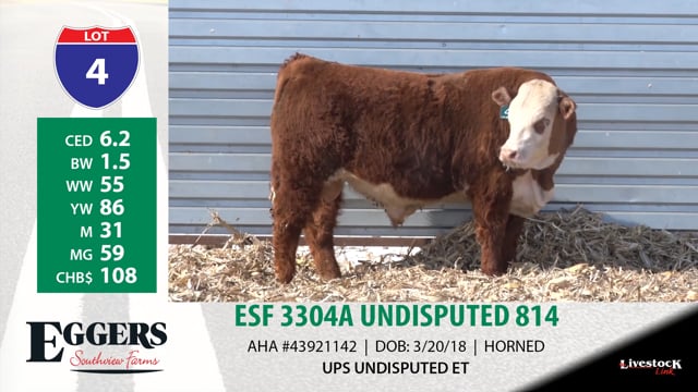 Lot #4 - ESF 3304A UNDISPUTED 814
