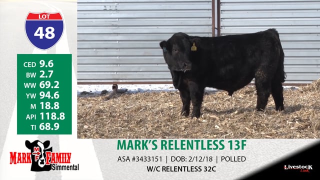Lot #48 - MARK'S RELENTLESS 13F