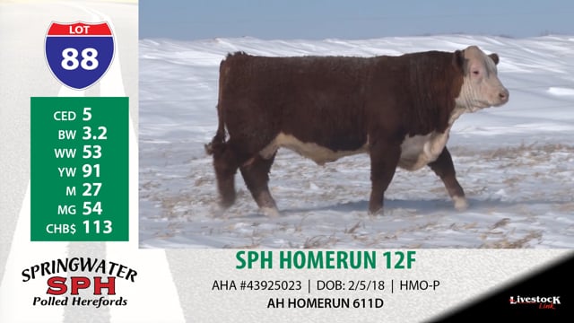Lot #88 - SPH HOMERUN 12F