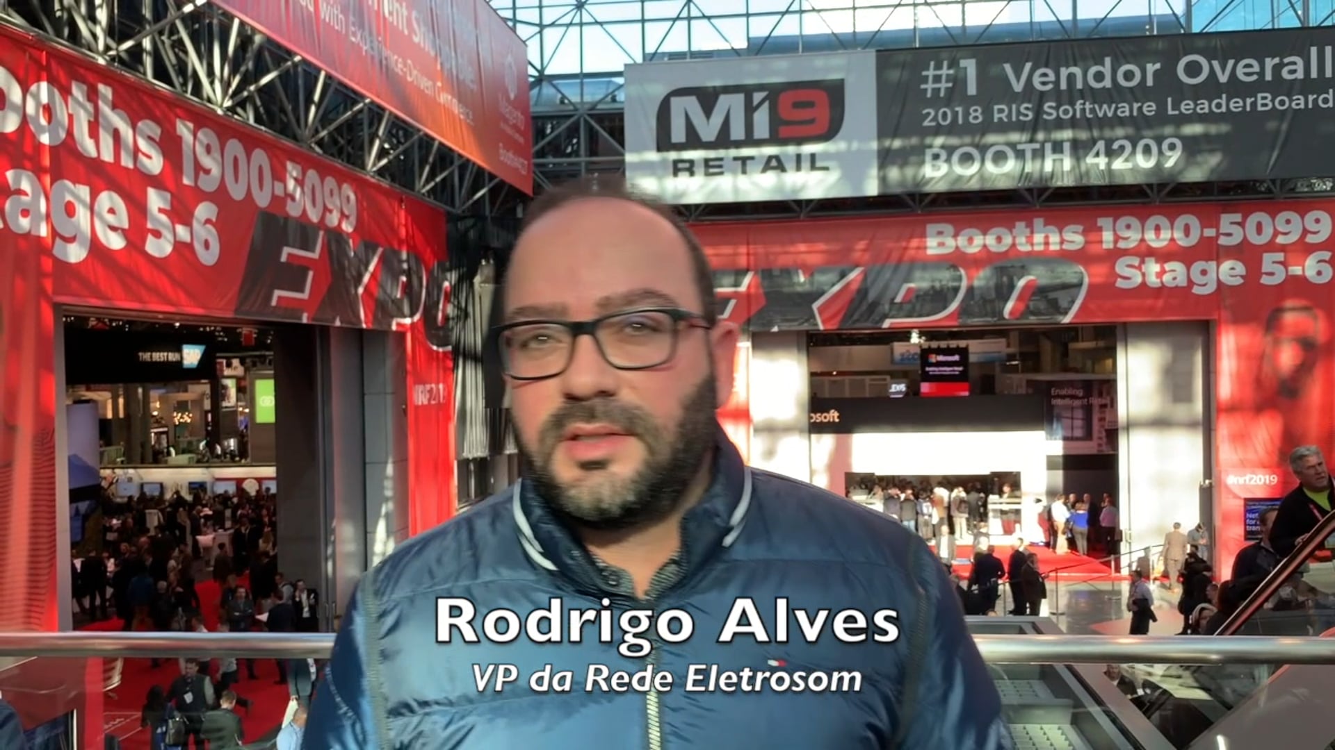 Depoimento de Rodrigo Alves VP da Rede Eletrosom - NRF 2019 com Roccato