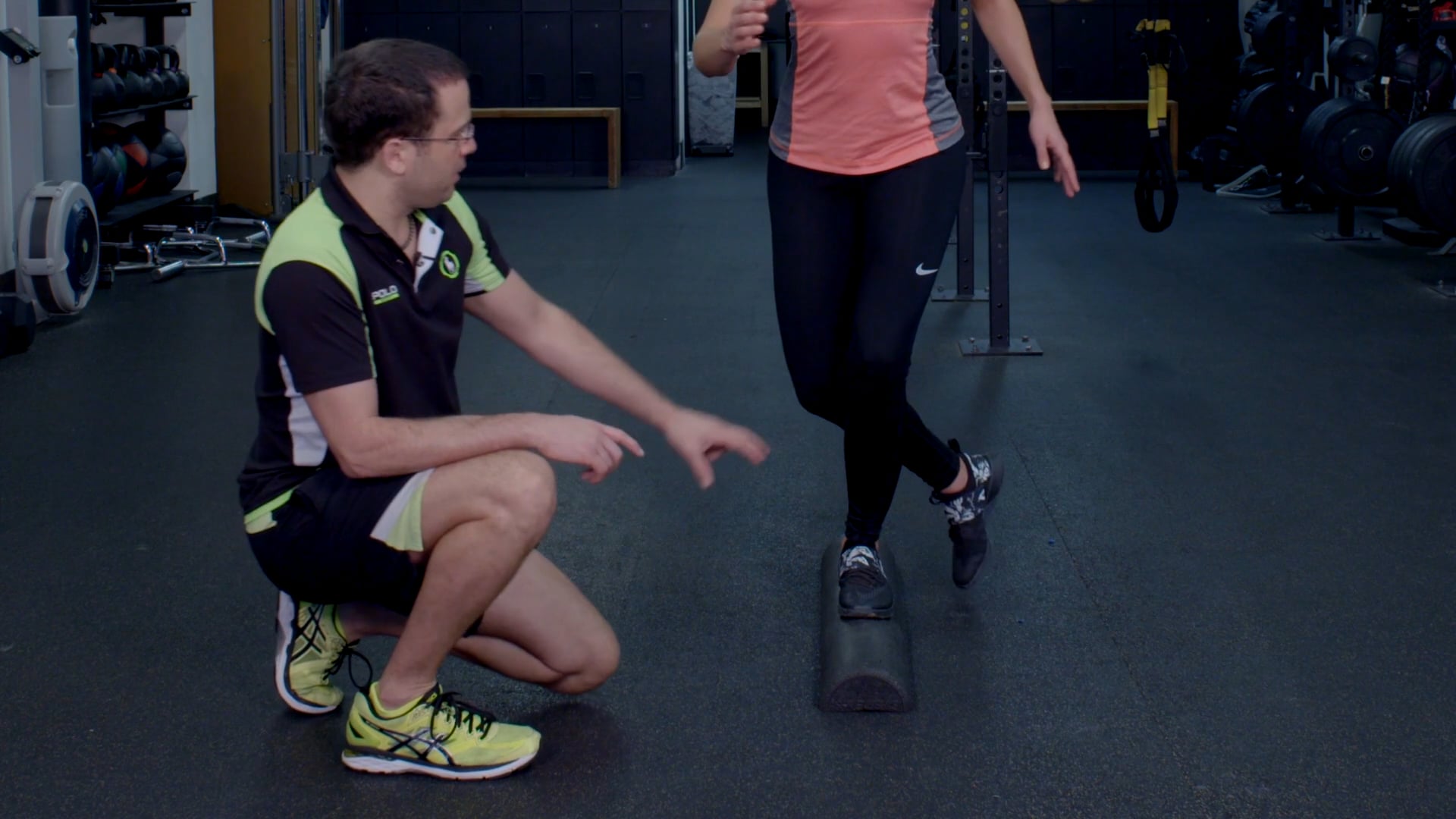 Toe Taps on Foam Roll
