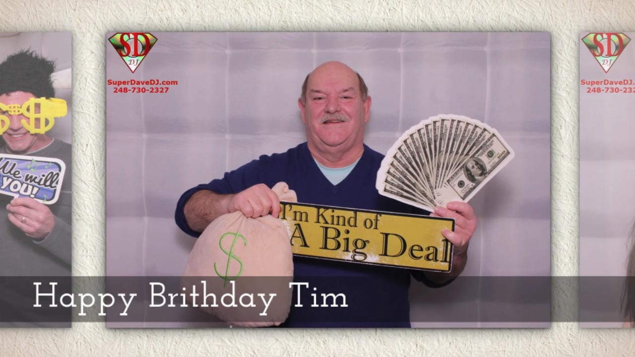 Tim's Brithday photo booth recap